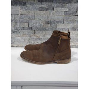 ASTON GREY HELANI BOOT GENUINE LEATHER UPPER COLOR BROW SIZE 10.5